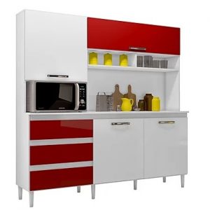 Mueble de cocina Florencia Rojo