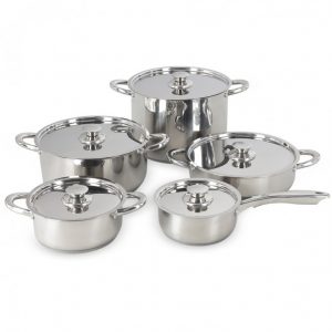 Bateria de Cocina 10 piezas Acero Inoxidable 680 Wens