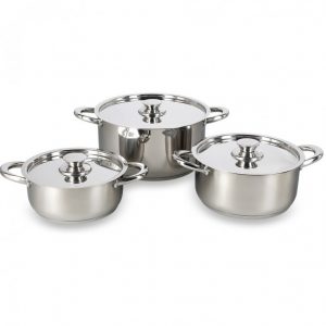 Bateria de cocina de 6 piezas Acero Inoxidable 420 Wens