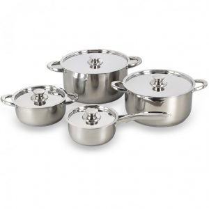 Bateria de Cocina 8 piezas Acero Inoxidable 460 Wens