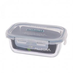 Contenedor Hermético Rectangular Vidrio 750 ml