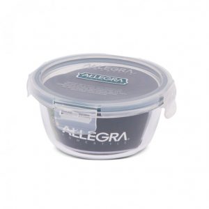 Contenedor Hermético Redondo Vidrio 370 ml