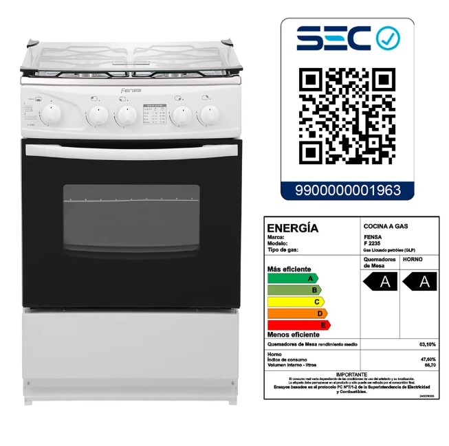 Cocina Fensa F2235 4 platos - Imagen 2